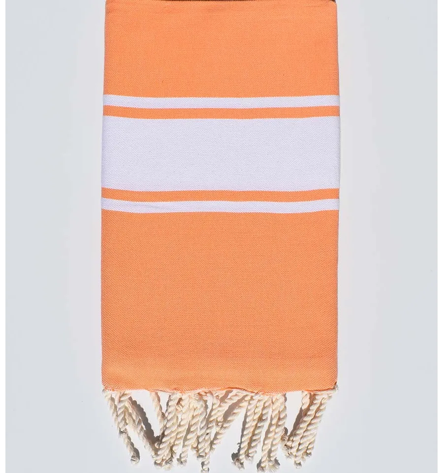 Strandtuch Leichtes Lachs platte Fouta Tunisia - 1