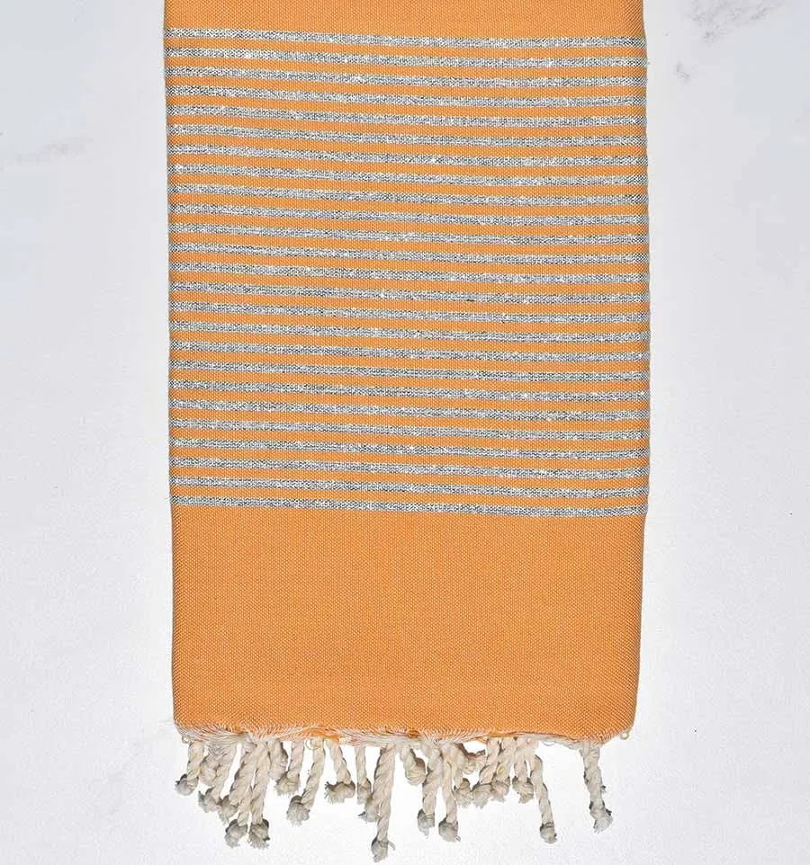 Fouta lurex platte Indischgelb Fouta Tunisia - 1