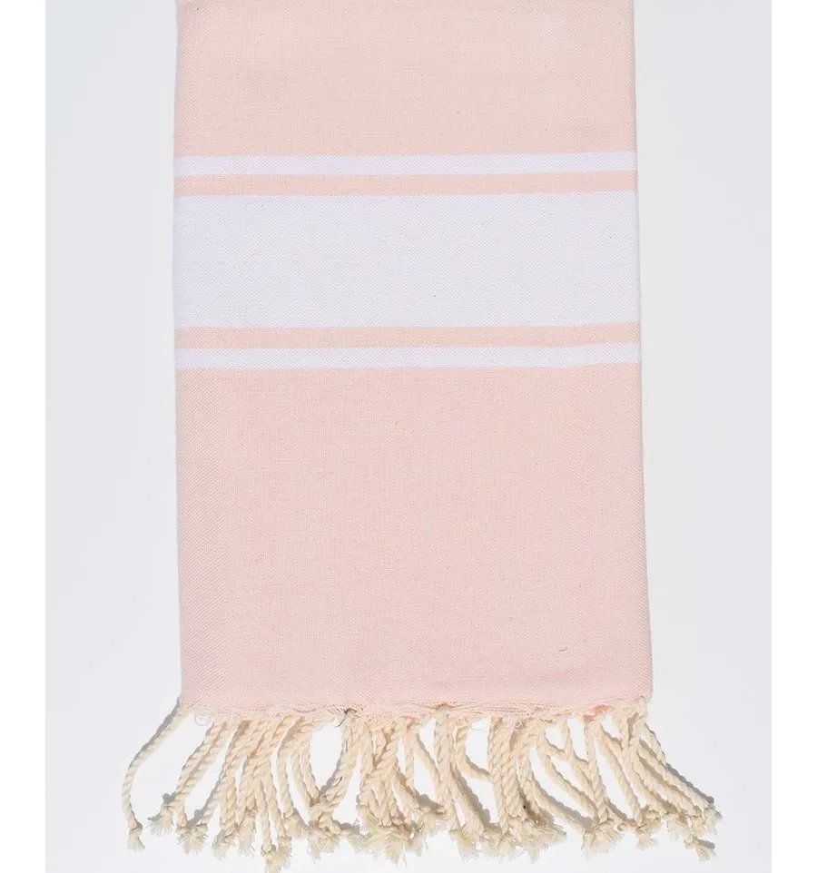 Strandtuch platte sehr hellrosa Fouta Tunisia - 1