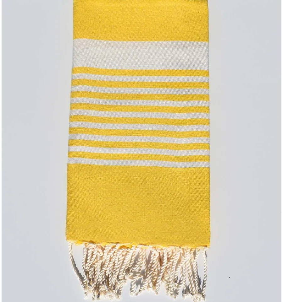 Strandtuch arthur hellgelb Fouta Tunisia - 1