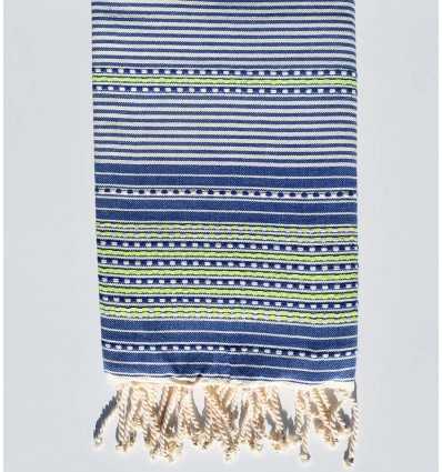 Fouta Arabeske  Persische blaue Fouta Tunisia - 1