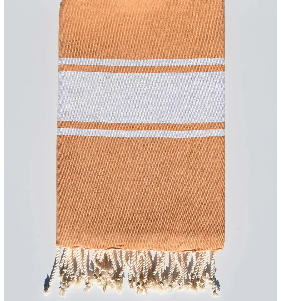 Lachsorange Strandtuch Fouta Tunisia - 1