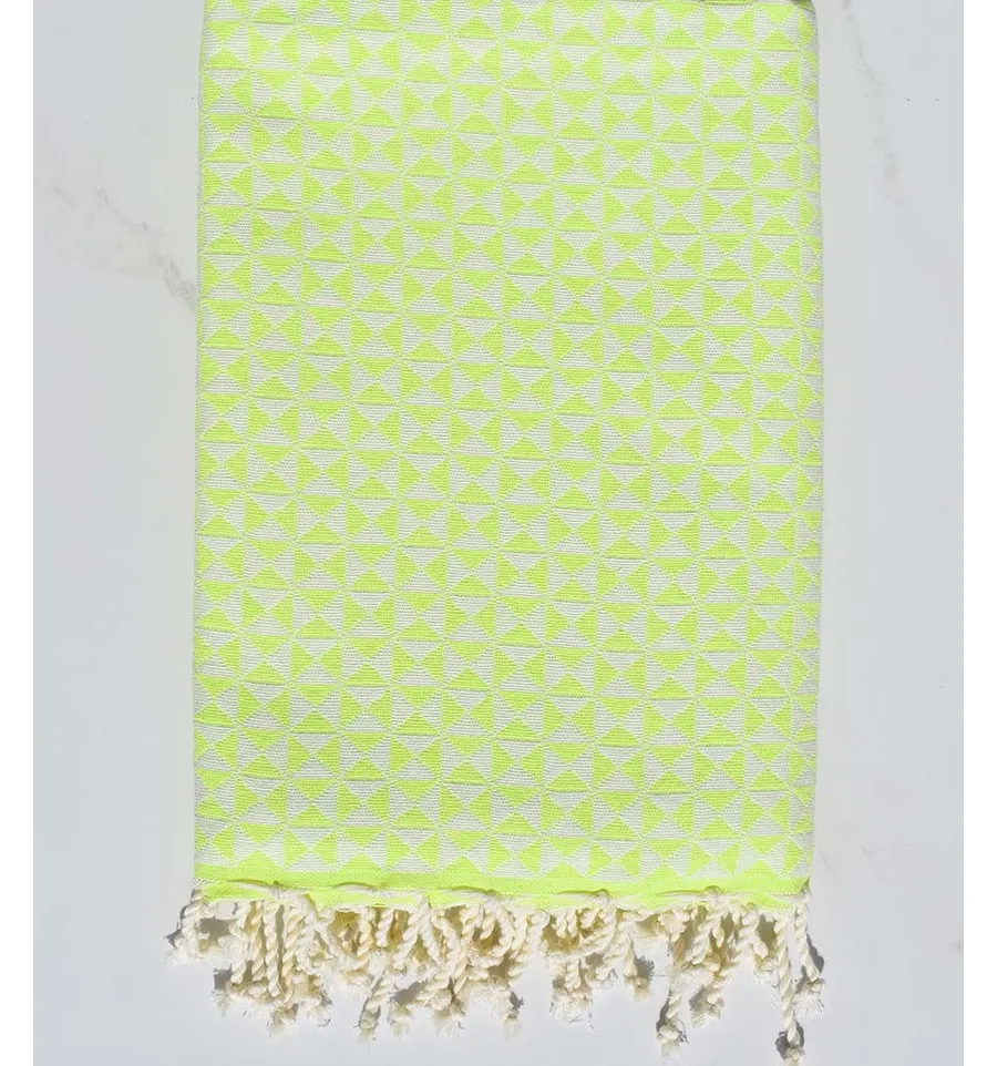 Chartreuse Schmetterling Strandtuch Fouta Tunisia - 1