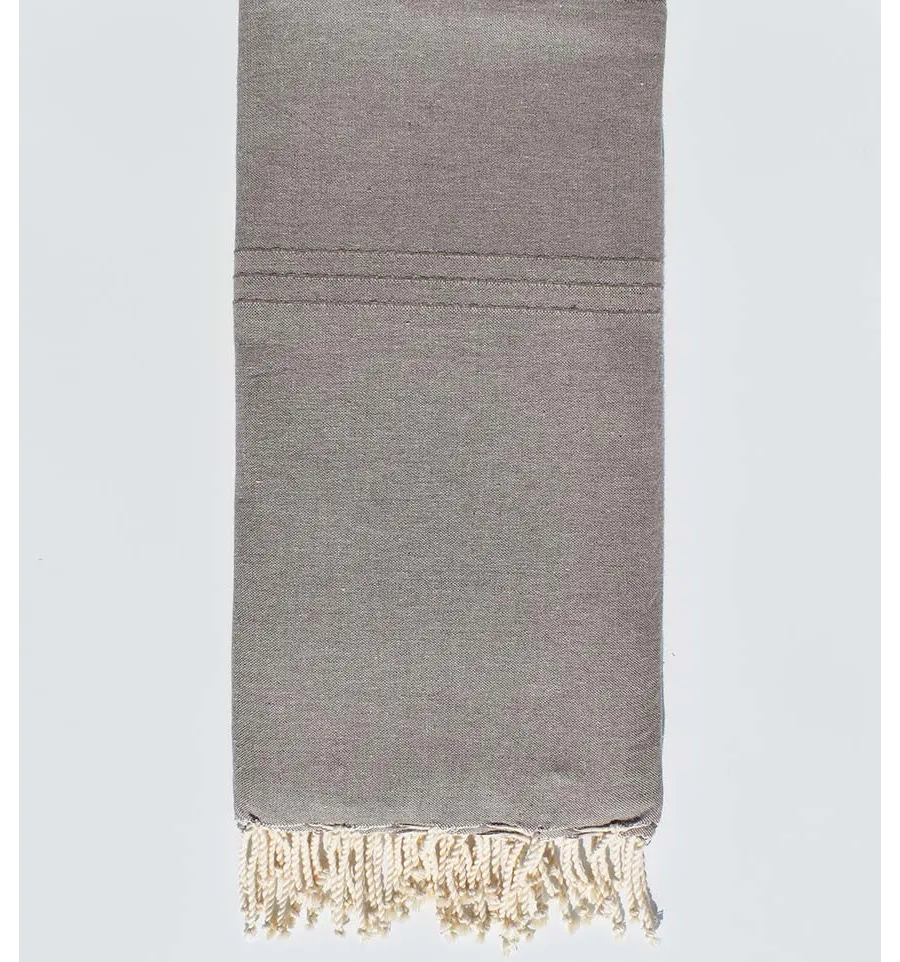 Große Fouta BETTÜBERWÜRFE taupe Fouta Tunisia - 1