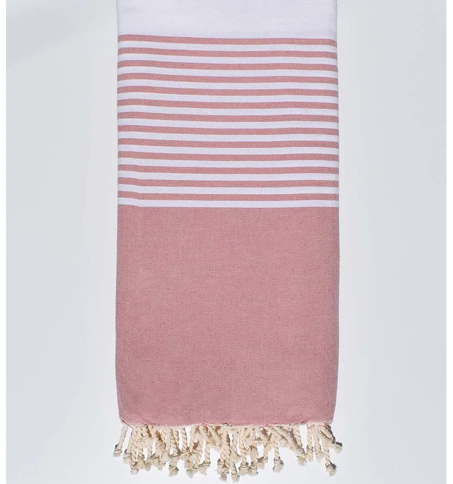 Bettüberwurf dunkelpink Fouta Tunisia - 1