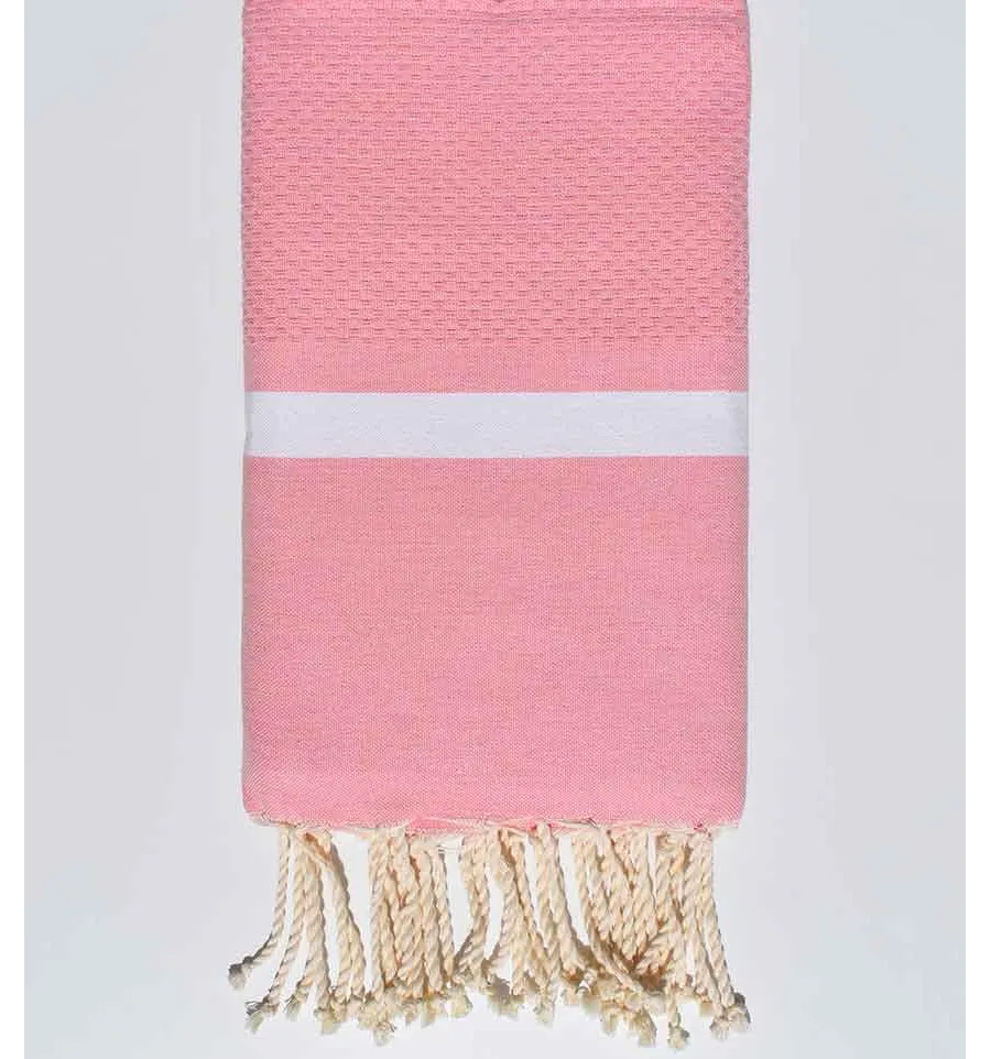 Strandtuch Waben  Hell-Pink Fouta Tunisia - 1