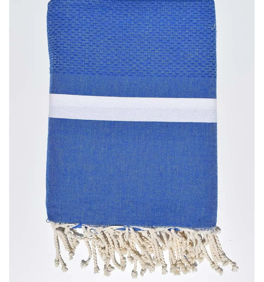 Bettüberwürfe Mittelblau Fouta Tunisia - 1