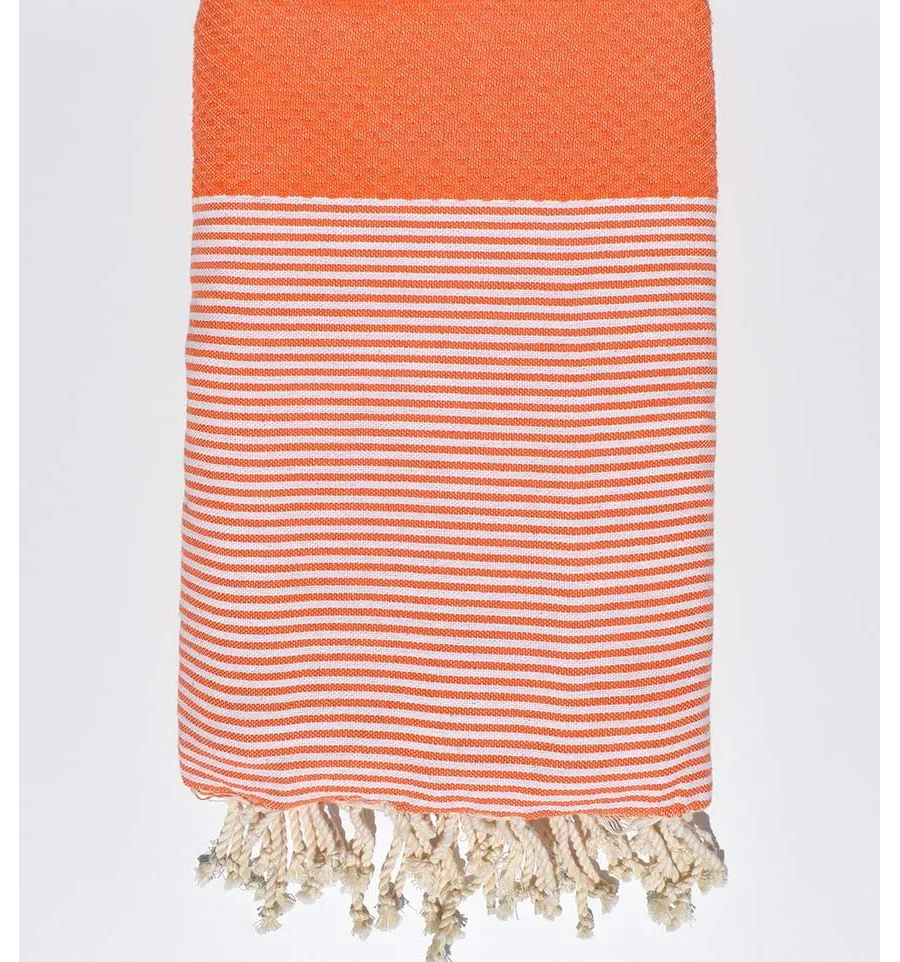 Strandtuch waben Rotorange Fouta Tunisia - 1