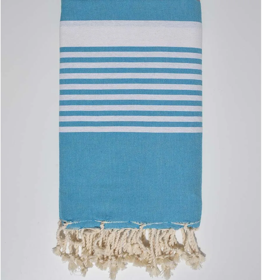 Bettüberwürfe Himmelsblau Fouta Tunisia - 1