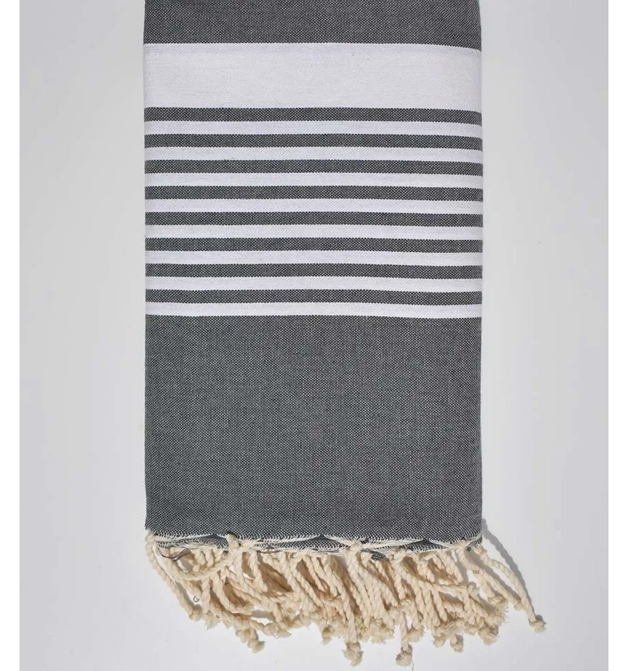 FOUTA dunkelgrau 2m*2m Fouta Tunisia - 1