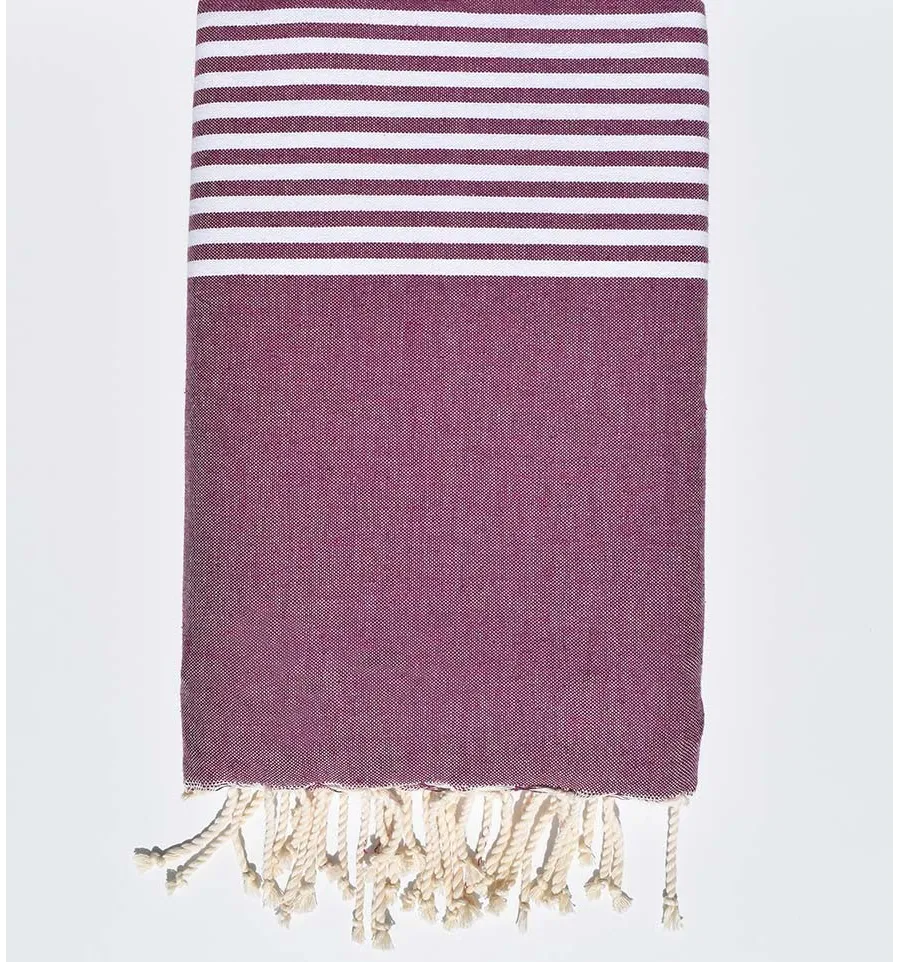 BETTÜBERWÜRFE lila Farbe 2m/3m Fouta Tunisia - 1