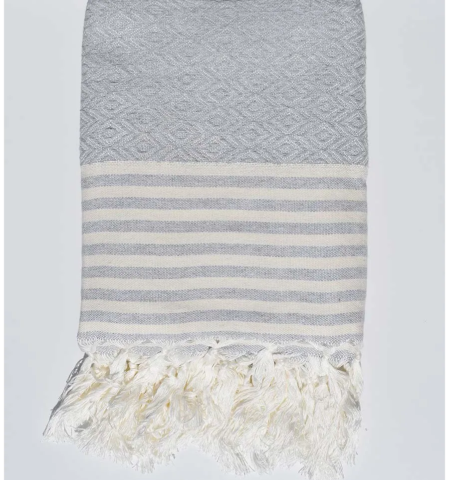 Grau Plaid Fouta Tunisia - 1