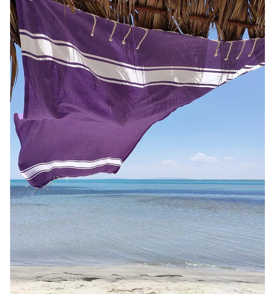 Fouta platte Pflaume Fouta Tunisia - 1