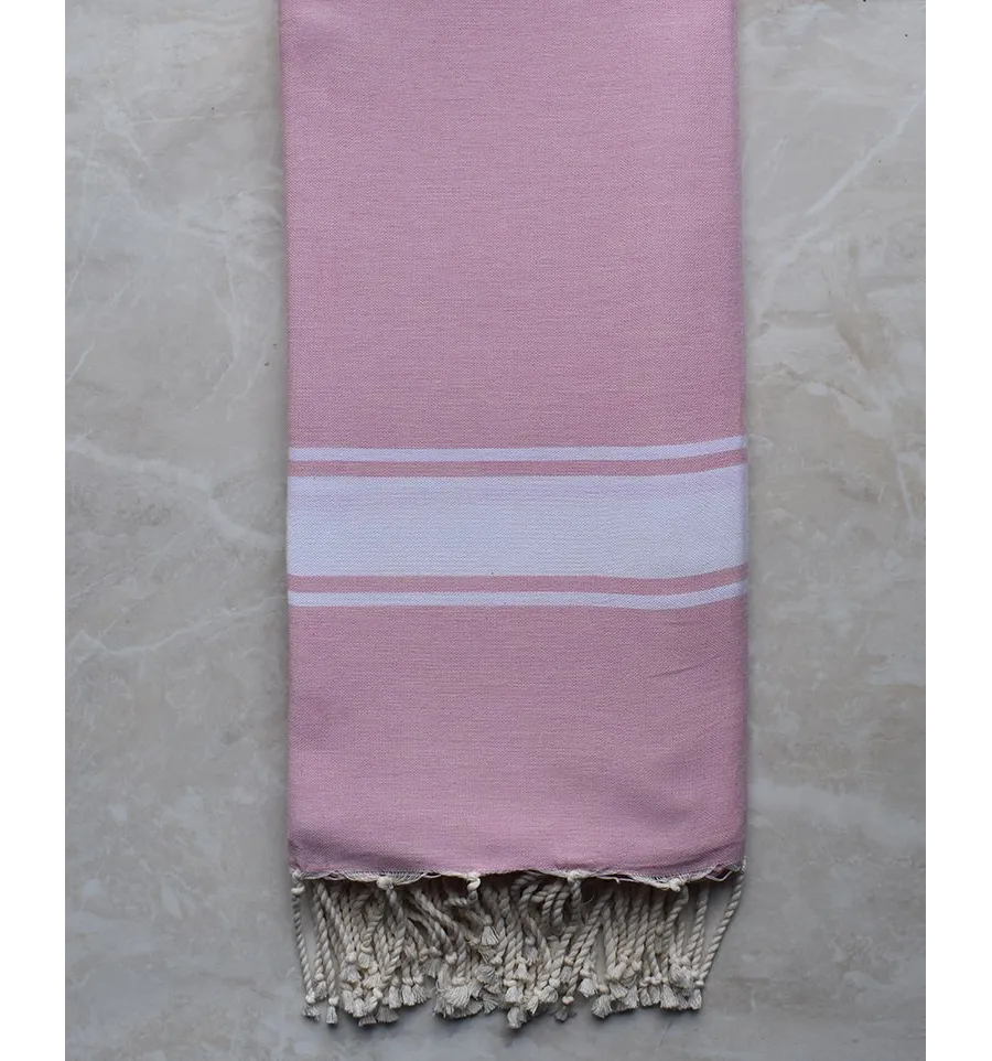 Bettüberwürfe dragey rosa 2m / 2m Fouta Tunisia - 1