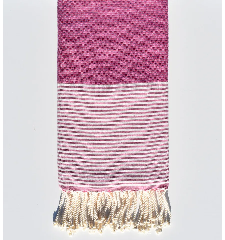 Lila rosa Waben-Strandtuch Fouta Tunisia - 1