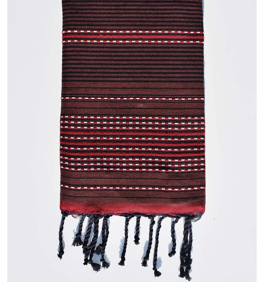 Strandtuch Arabeske Senois und Schwarzes Fouta Tunisia - 1