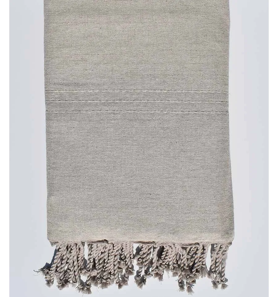 Bettüberwürfe sehr hellbeige Fouta Tunisia - 1