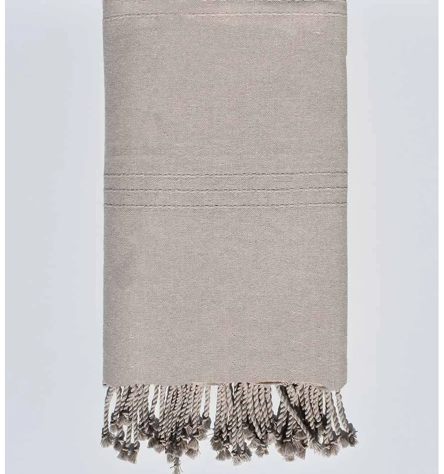 Bettüberwürfe mittelbeige Fouta Tunisia - 1