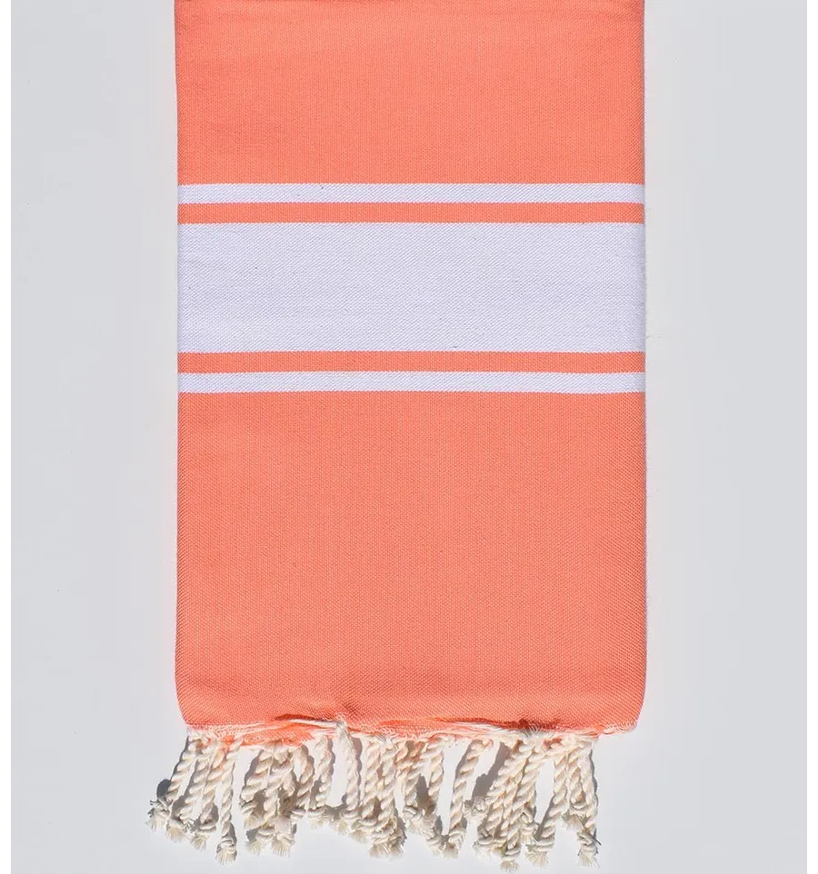 Fouta Platte Korallenrosa Fouta Tunisia - 1