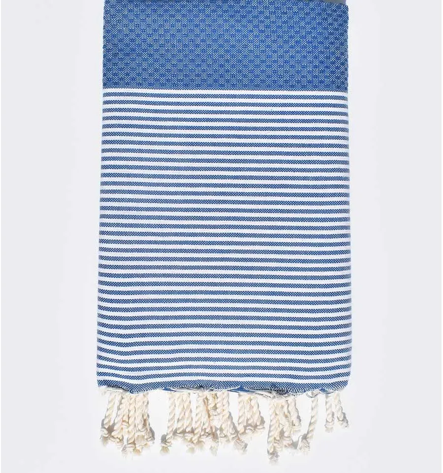 Fouta Wabe smalt blau Fouta Tunisia - 1