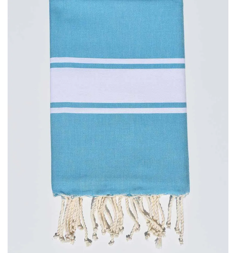 Strandtuch platte Stahl blau Fouta Tunisia - 1