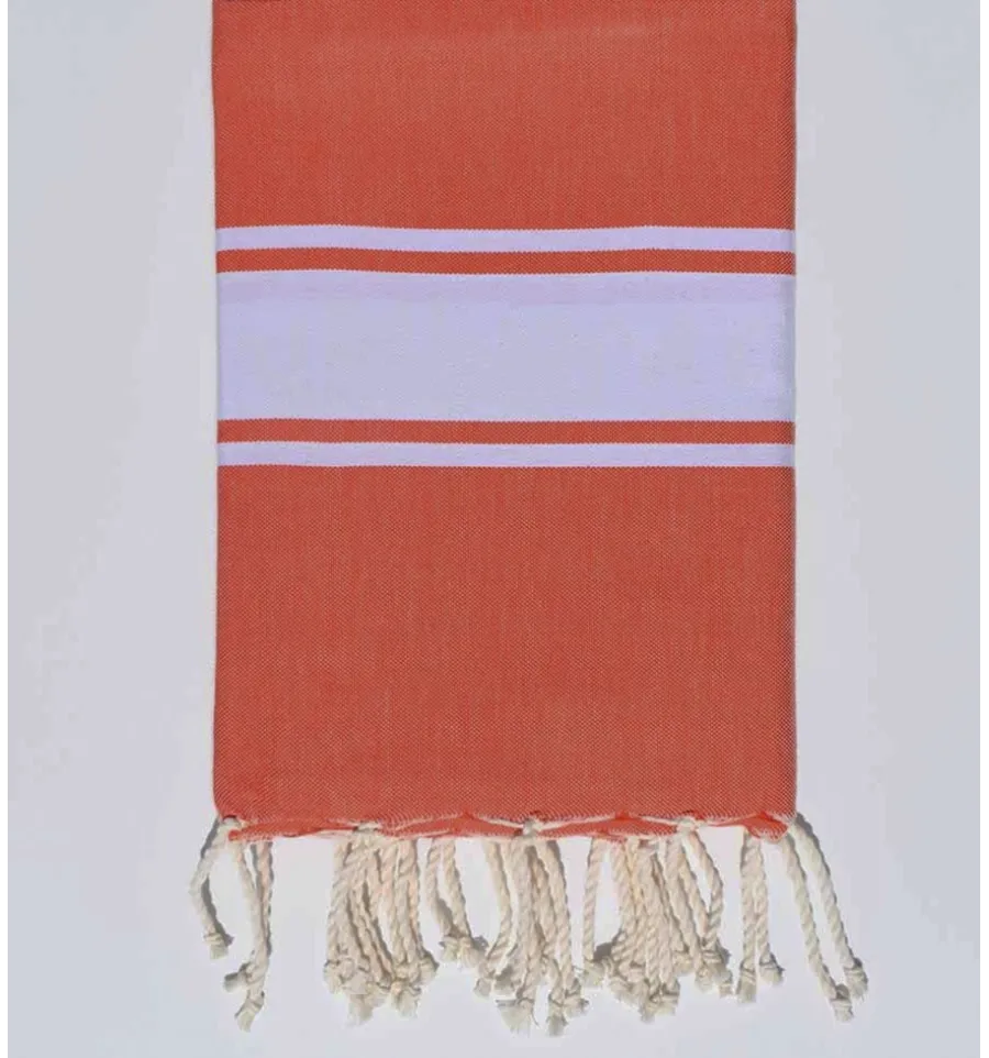 Fouta platte Mandarine Fouta Tunisia - 1