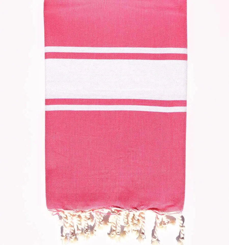 Fouta platte Candy Pink Fouta Tunisia - 1