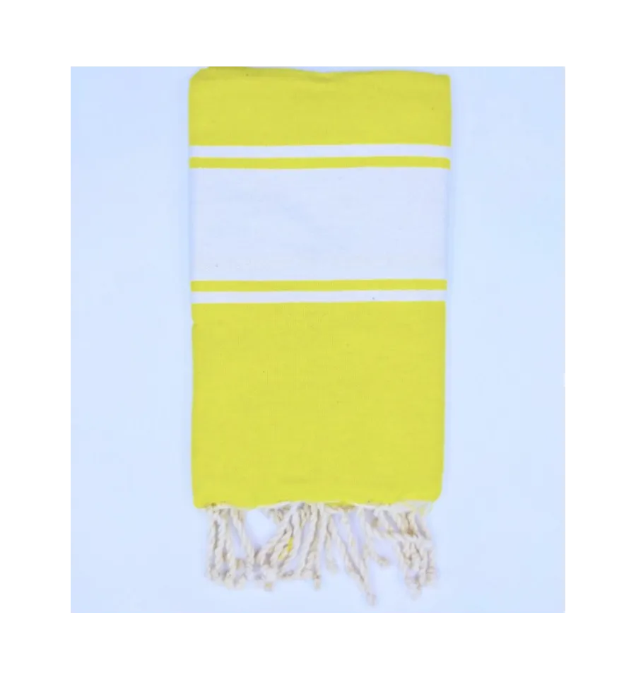 Fouta enfant jaune fluo Fouta Tunisia - 1