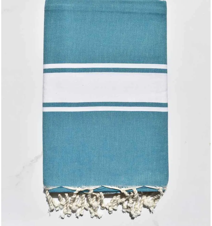 Strandtuch Entenblau Fouta Tunisia - 1