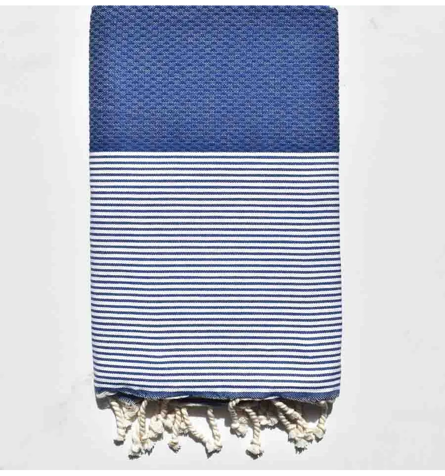 Fouta Waben kobalt blau Fouta Tunisia - 1