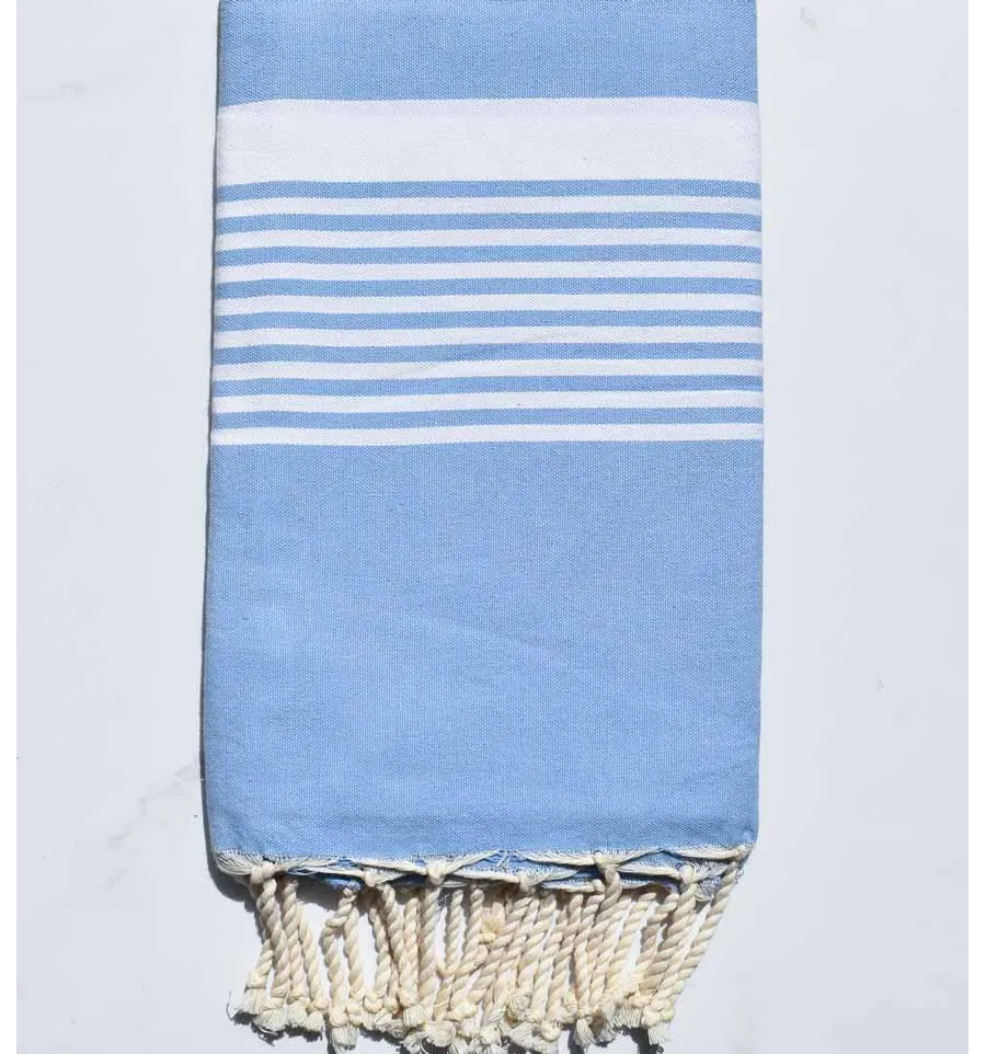 Strandtuch arthur hellblau Fouta Tunisia - 2