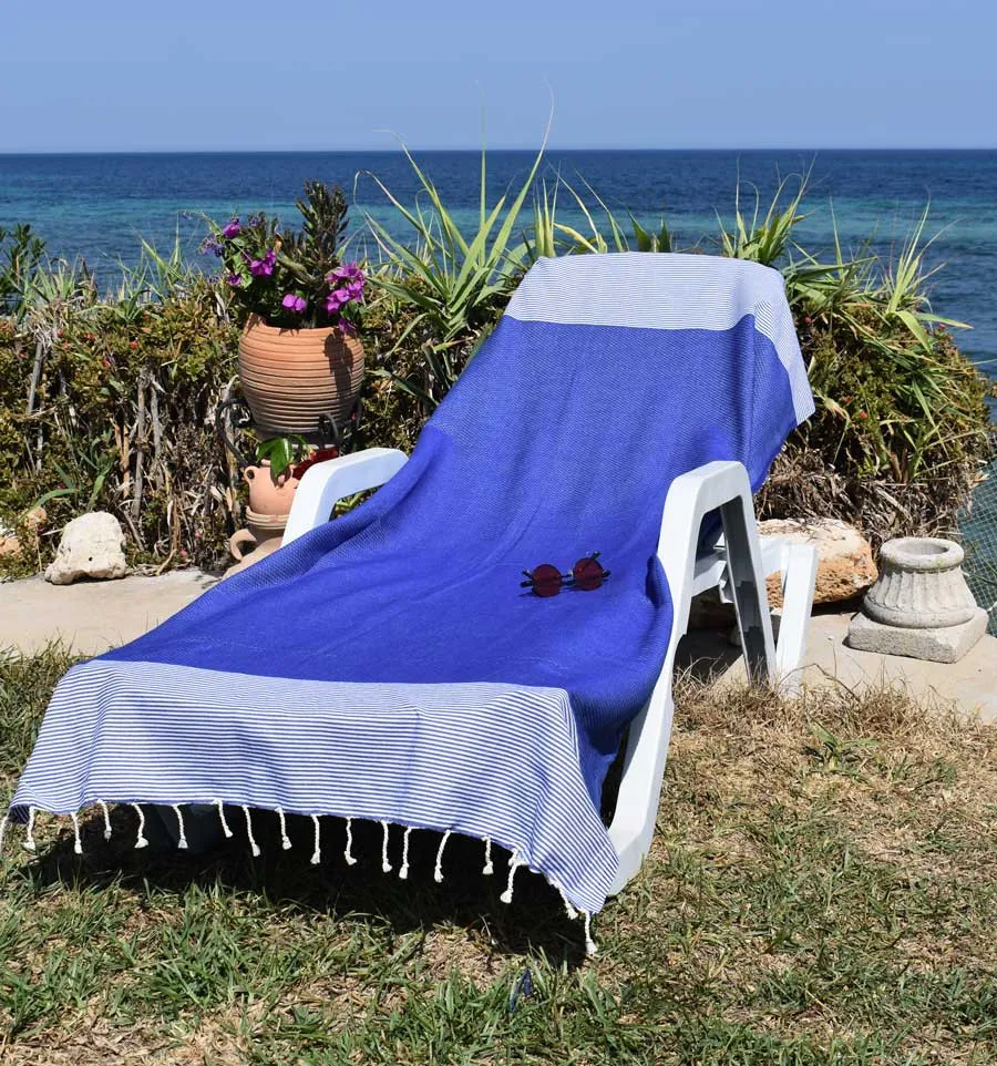 Fouta Waben blau Fouta Tunisia - 1