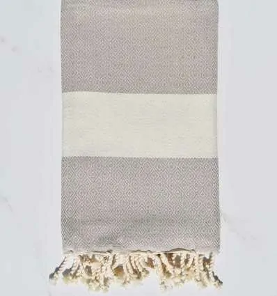 Strandtuch Diamant Beige Fouta Tunisia - 1