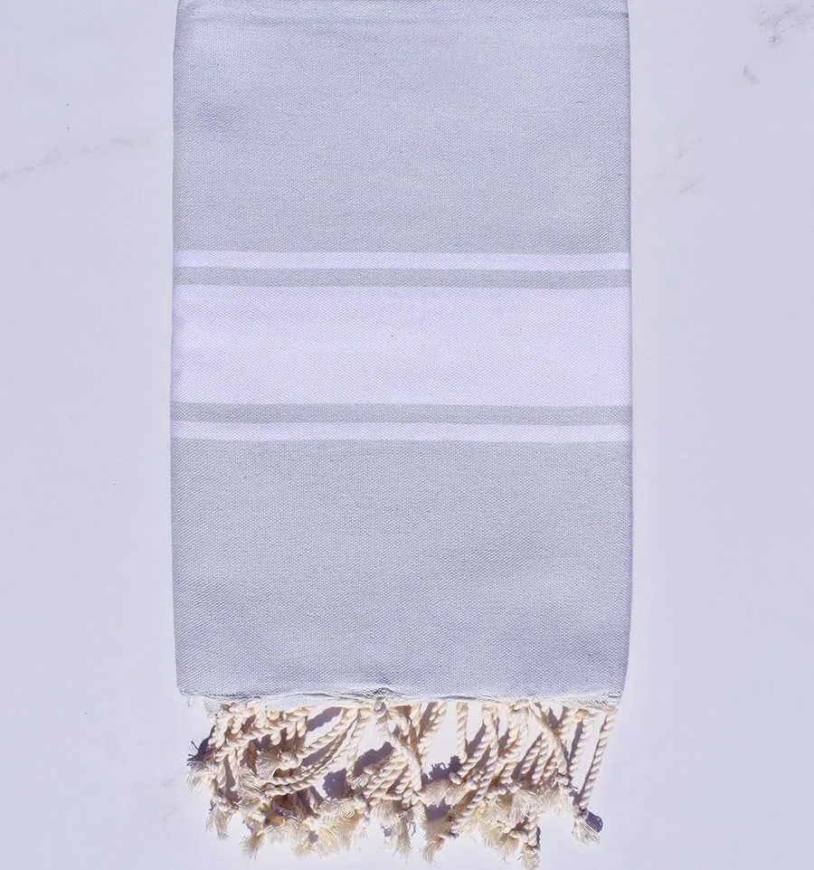 Fouta Platte rauchblau Fouta Tunisia - 1