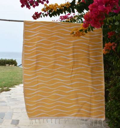 Strandtuch Hawaii Gelb Fouta Tunisia - 1