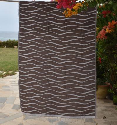 Strandtuch Hawaii Braun Fouta Tunisia - 1