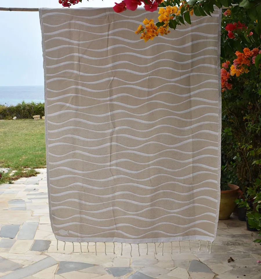 Strandtuch Hawaii Beige Fouta Tunisia - 1