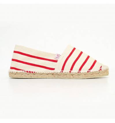 Espadrilles Damen Rot und Ecru Crabster - 1