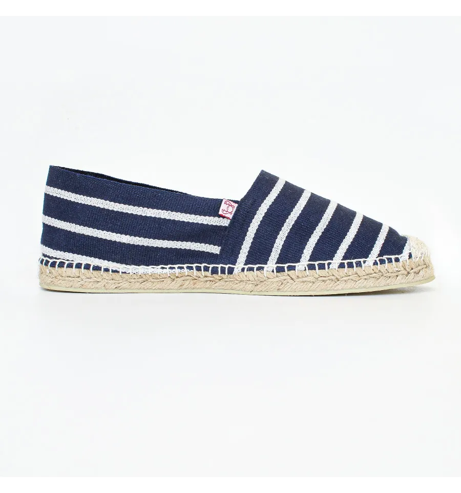 Marineblau mit Streifen Herren Espadrilles Crabster - 1