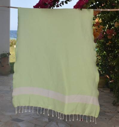 Strandtuch Diamant Pastellgrünes Fouta Tunisia - 1