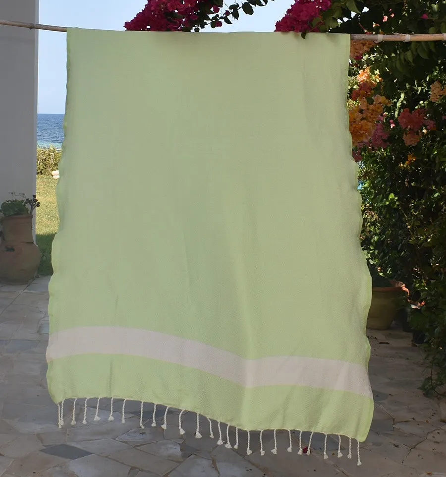 Strandtuch Diamant Pastellgrünes Fouta Tunisia - 1