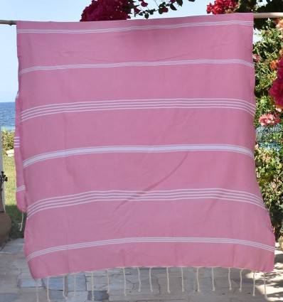 Strandhandtuch Mykonos rosa Fouta Tunisia - 1