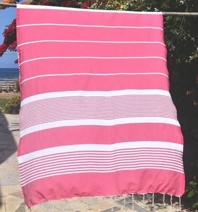 Strandtuch Arthur Fuchsia Fouta Tunisia - 1