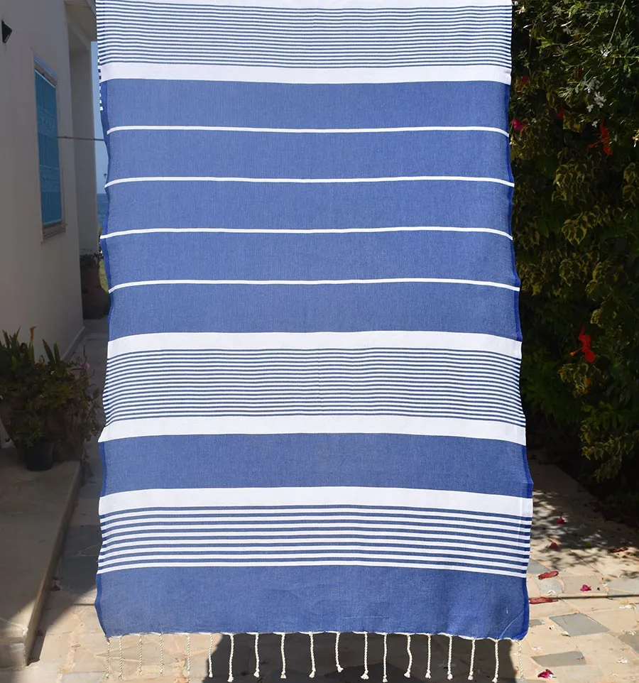 Strandtuch Arthur Blau Fouta Tunisia - 1