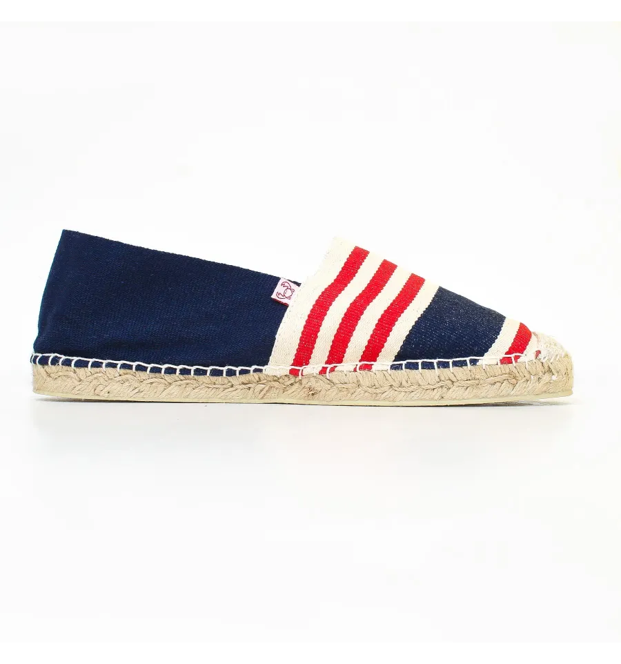 Blaue Herren espadrilles mit Streifen Crabster - 1