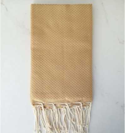 FOUTA einfarbig Bronze wabe 