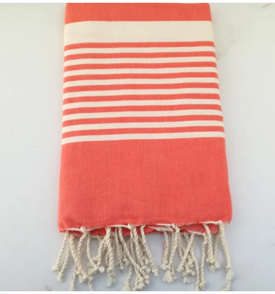 Fouta arthur rose corail 