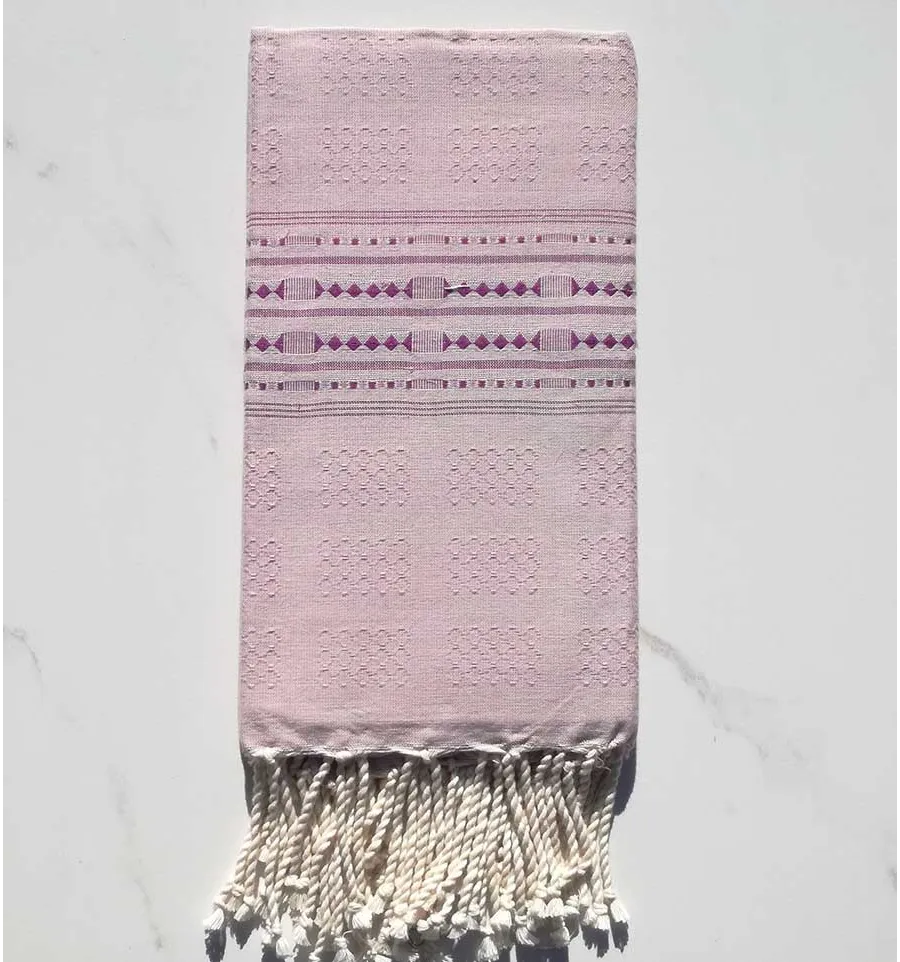 Fouta thalasso glycine et mauve 