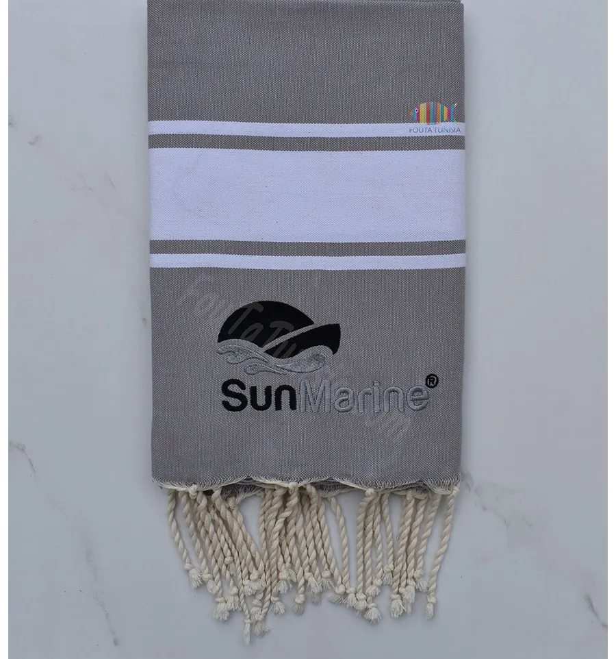 Sun Marine Bestickte flache Fouta 