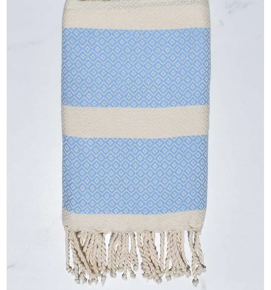 Fouta Chevron blauer Himmel 